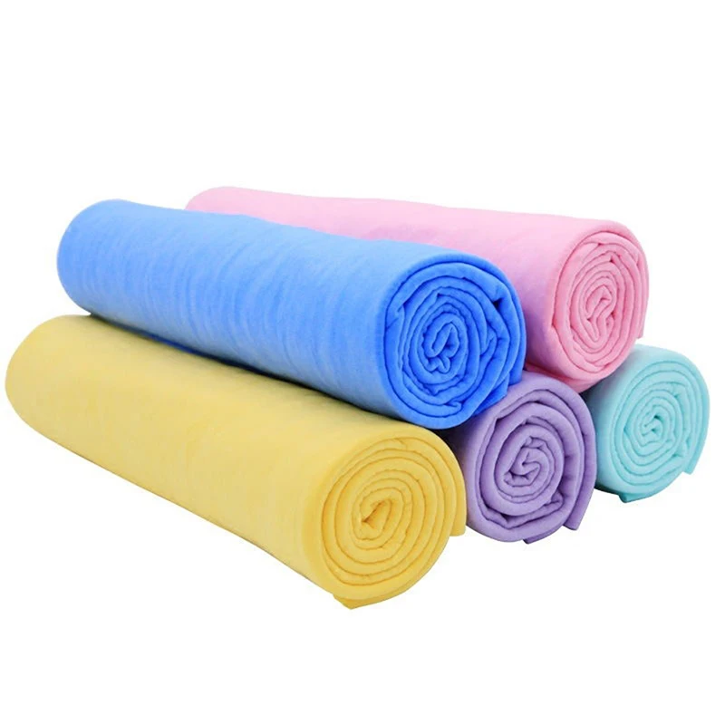 

1Pc S/L Multifunction Cleaning Towel Super Absorption Carwash Care Cleaning Cloths Synthetic Suede Towel for Dry Hair Kitchen