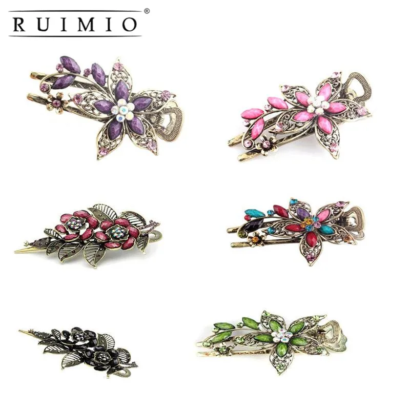 Women Vintage Hairpins Hair Clip Jewelry Accessories Alloy Ancient