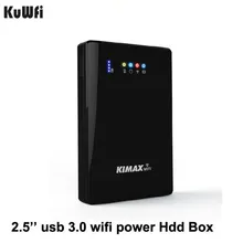 USB 3.0 2.5” Inch To Sata Power Bank 4000mh External HDD Case 2TB Reading Capaci 00mbps Wifi Repeater Wifi extender storage bas