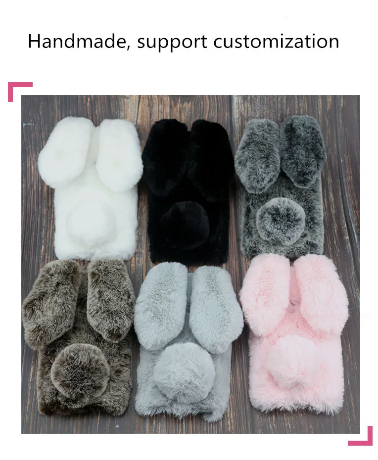 

New Xiaomi 9 Redmi note 7 mobile phone shell Korean version of the super cute rabbit rabbit mobile phone shell for mi 8 7 6plus