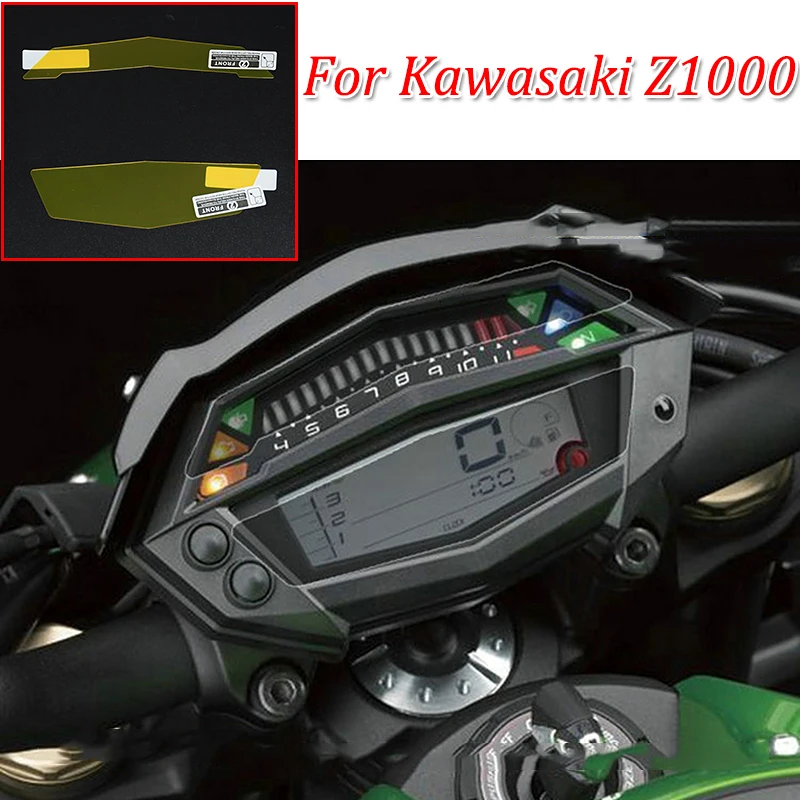 Z1000 moto Cluster Scratch Protection Film Instrument Dashboard Cover Guard TPU Blu-ray for Kawasaki Z1000 (1)