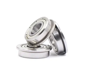

50pcs F604ZZ Flanged ball bearing F604-2Z 4x12x4 miniature shielded flange deep groove ball bearings 4*12*4 mm