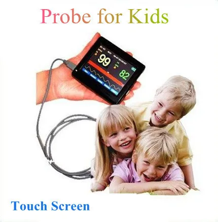 

Kids Infant Handheld Oximeter PM-60A + Touch Screen,Pulse SPO2 Baby Heart Rate Monitor Children Pulse-OX Probe
