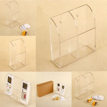 

Wall Mount Acrylic Air Condition Remote Controller Box Container Storage Organiser Hotel Case Office Home