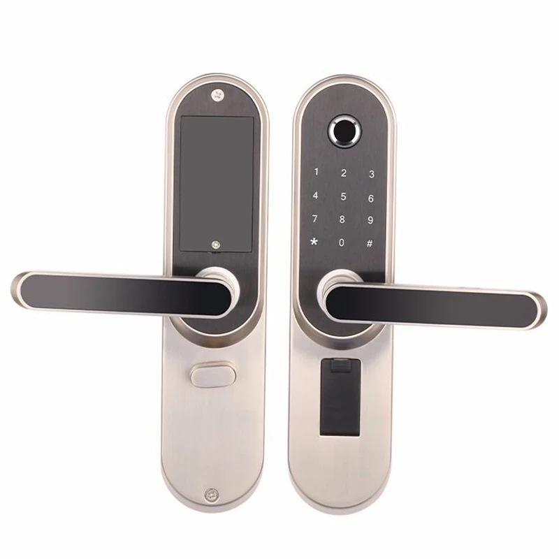  Aluminum Alloy Smart Door Lock Home Keyless Lock Intelligent Semiconductor Fingerprint Electronic L - 33027416289