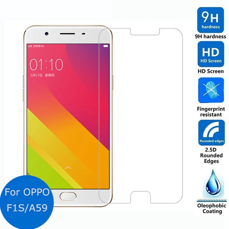 Закаленное стекло для OPPO F1S защитная пленка экрана A59 A59M | Мобильные телефоны и
