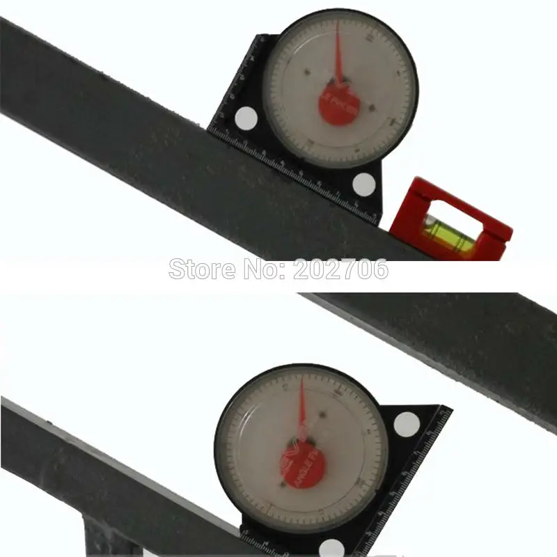 Slope Inclinometer Angle Finders Measuring Protractors Magnetic Tilt Level Meter