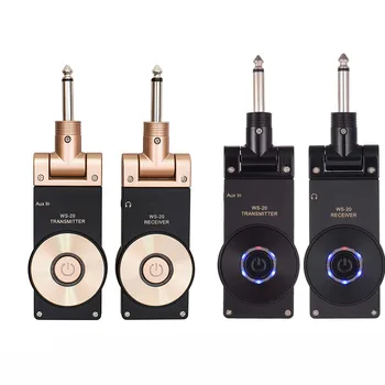 

Rechargeable Battery Wireless Guitar Transceiver Set 730MHZ 50M Range Built-In Lithium Range For Bass Electric Guitars