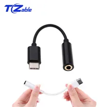 Тип с разъемами типа C и 3,5 мм адаптеру головного телефона Тип usb C Male к 3,5 мм с разъемом подачи внешнего сигнала AUX со штекера на гнездо для Millet 6/8/9 для LeTV 2 Pro конверсионной линии