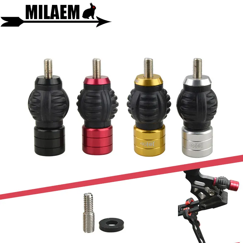 

1pc Archery Compound Bow Stabilizer Aluminum Alloy Shock Absorption Rubber Damping Outdoor Compound Bow Shooting Accessories