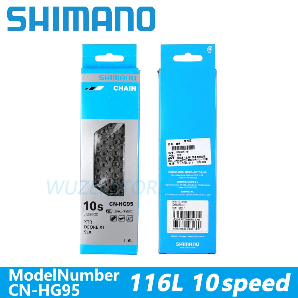 Shimano 10S цепи HG54 в штучной упаковке горный цепь для дорожного велосипеда CN 6701 HG95 116L