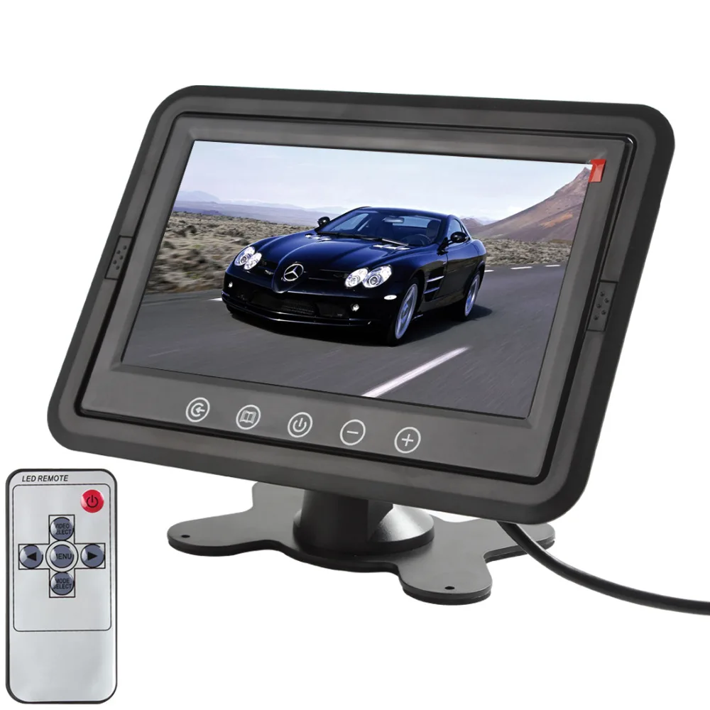 

Hot Sale!! 7 Inch TFT Color LCD Stand-alone Headrest Car Rear View Monitor Car Reverse Parking Monitor with 800 x 480 Resolution