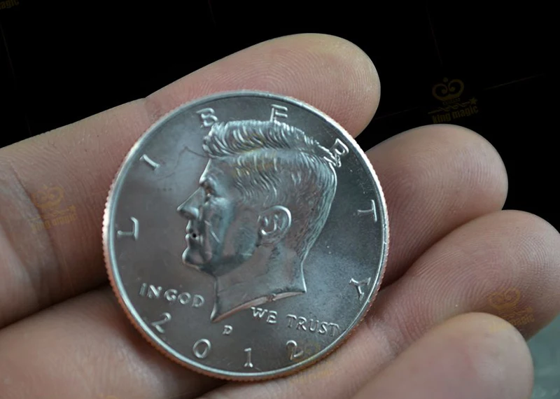 Suirting Us half dollar Nickel Coin Squirts Water Joke Magic Trick Fun Close Up 