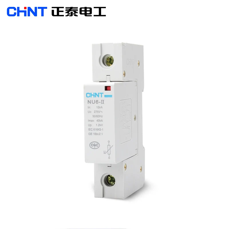 CHNT CHINT устройство для защиты солнечной системы 1P 2P 3P 4P 15kA 40KA 65KA 100KA NU6-II 40/385 молниеотвод Защита электрической системы 385 в переменного тока