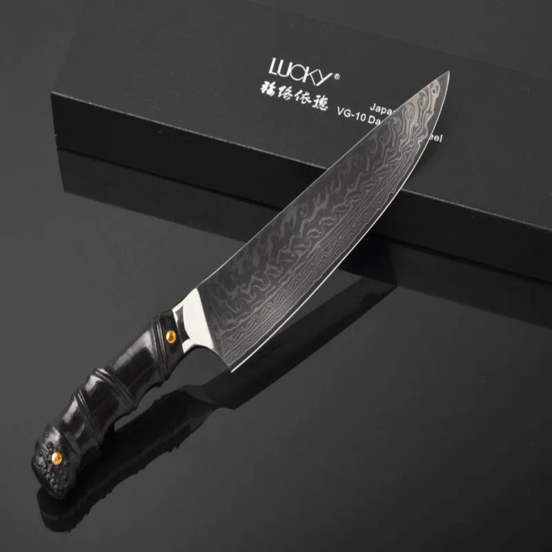 chef knife for men Damascus chef knife Japanese Damascus VG10 Damascus steel kitchen knife with Ebony handle meat knife 19 chef knife for men Damascus chef knife Japanese Damascus VG10 Damascus steel kitchen knife with Ebony handle meat knife 19