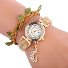 Модные Повседневные золотые циферблатные женские часы Роскошные кожаные кварцевые часы с браслетом наручные часы Reloj Mujer Relogio Feminino