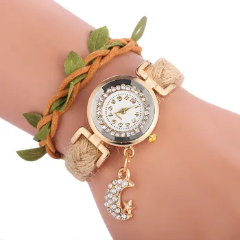 

Fashion Casual Gold dial Women Watch Luxury 2018 Leather Bracelet Watches Quartz Wristwatches Reloj Mujer Relogio Feminino