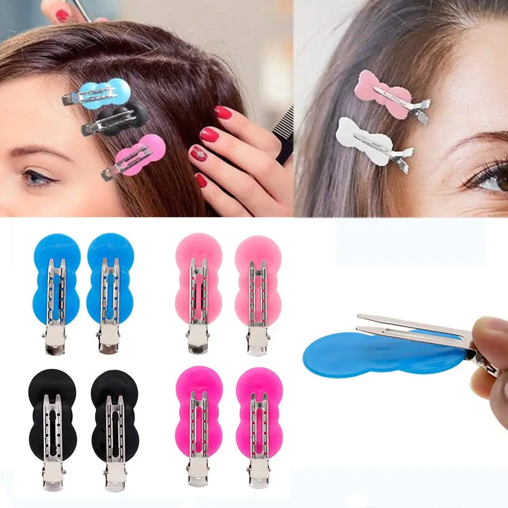 1 Pair Hair Clips Barrettes Headwear Stainless Hairdressing Clips Clamp