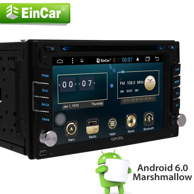 Excellent Android6.0 OBD 2DIN DVD Player USB Car GPS Radio Stereo In dash 6.2" Touchscreen 1 Excellent Android6.0 OBD 2DIN DVD Player USB Car GPS Radio Stereo In dash 6.2" Touchscreen 1