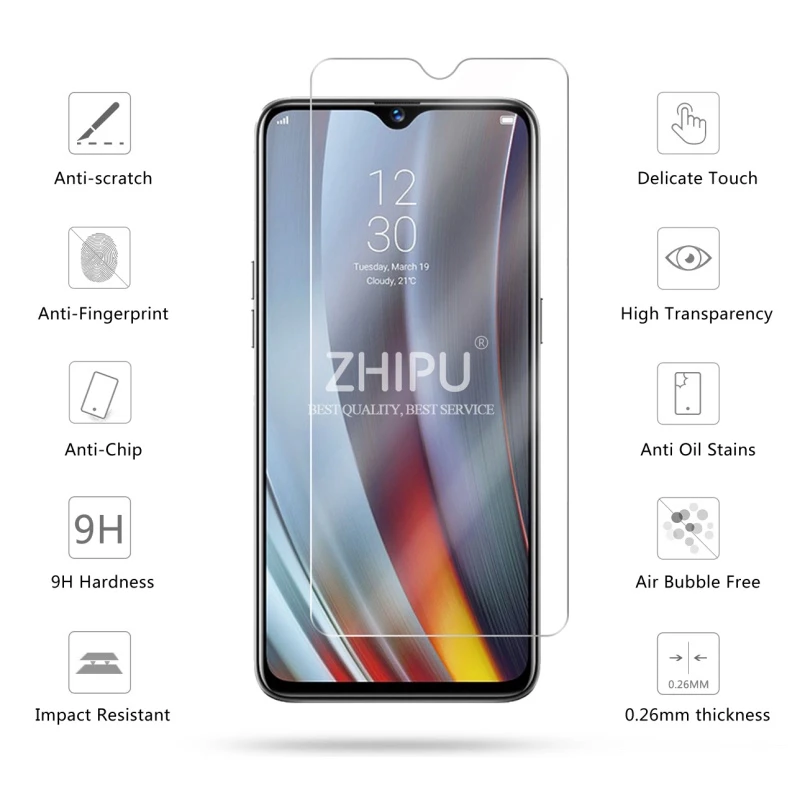 Закаленное стекло для OPPO Realme 3 Pro Защитное экрана 2.5D 9H закаленное RMX1851 защитная