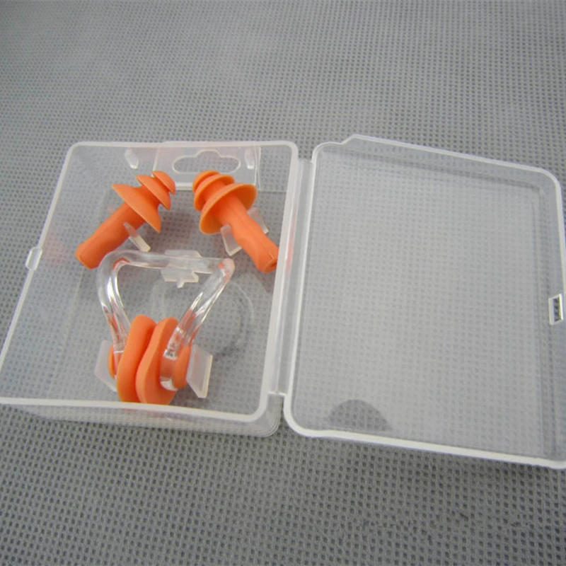 Swimming Supplies Waterproof Earplug Silicone Earplugs+ Nose Clip Watertight Set Water Sports Swimming Pool Accessories Ear Plug