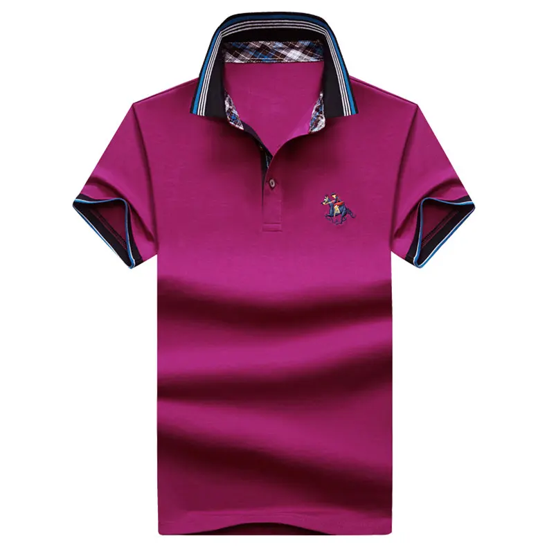 9Color Horse Polo men quality cotton summer brand short golf riding man polos male clothing 4XL large size Muls 2017 new arrival-06