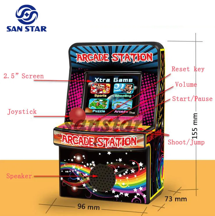 1p mini arcade machine toy 3n 