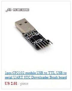 1 шт. CP2102 модуль USB для ttl USB для последовательного UART STC загрузчик