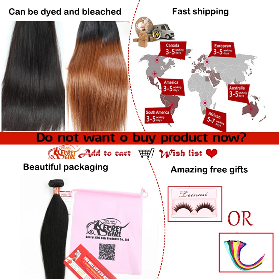 Indian Straight Virgin Hair Cheap 3 Bundle Deal Unprocessed Human