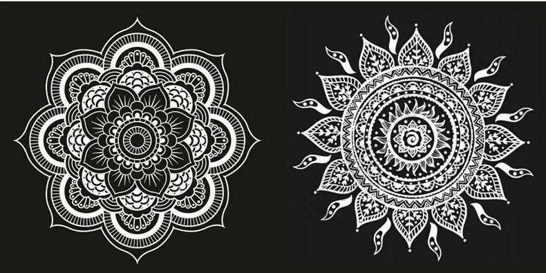 Книга для рисования с мандалой 68 страниц детей и взрослых|relieve stress|mandala coloring