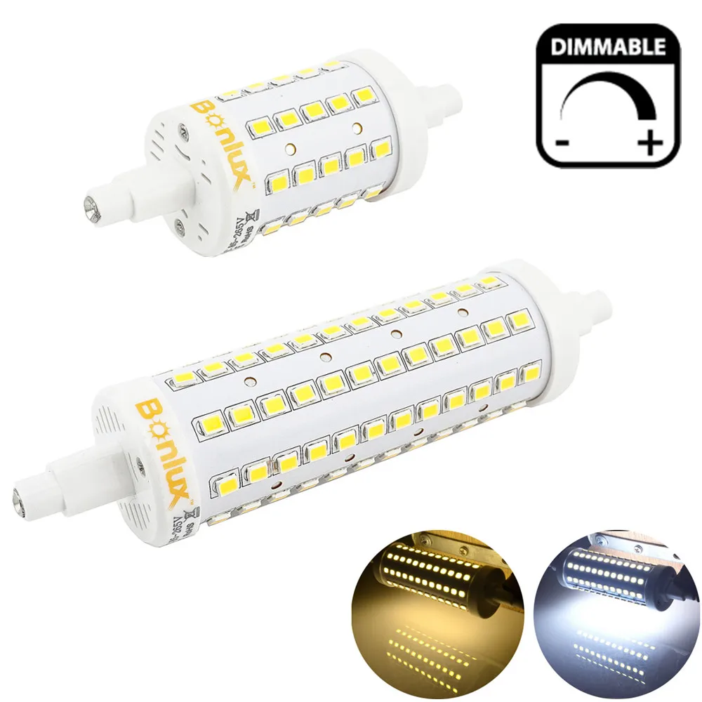 

Dimmable R7S LED 78mm 118mm Light Bulb 5W 10W J78 J118 LED Corn Bulb Replace Halogen Security Floodlight 360 Degree Lighting