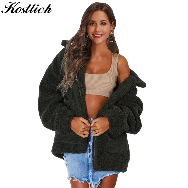 2017 Winter Autumn Women Lamb Jackets Batwing Sleeved