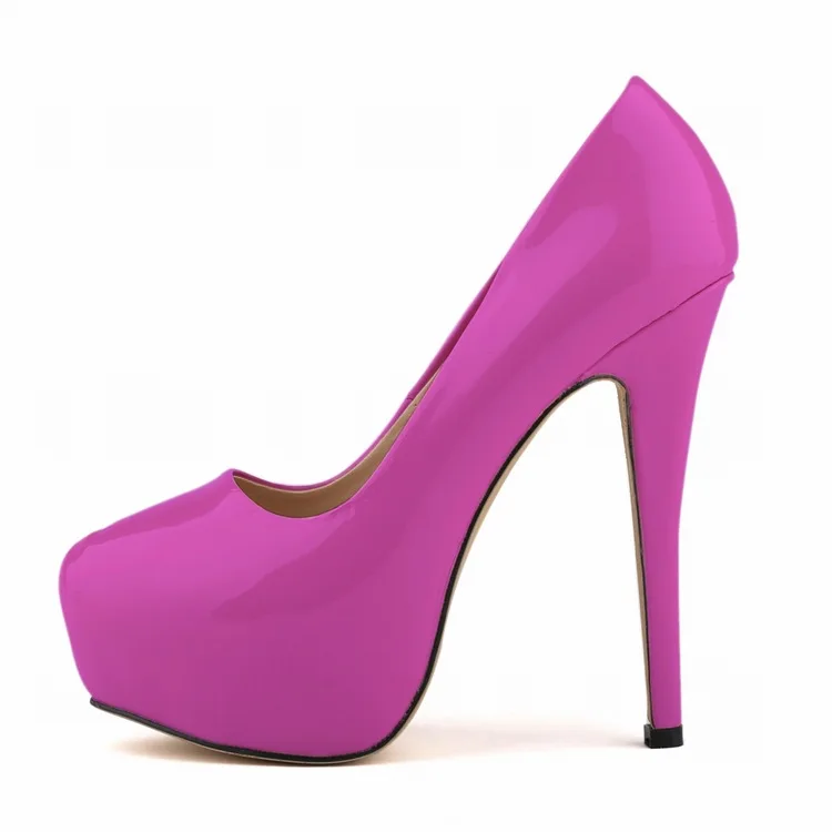 LOSLANDIFEN/туфли-лодочки на платформе; женская пикантная обувь на очень высоких каблуках; Свадебная обувь красного цвета на шпильке - Цвет: press image Ship