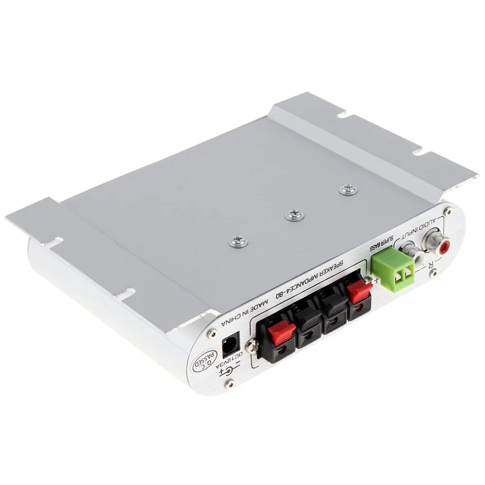 LEPY 12V Hi-Fi Digital Stereo Audio Amplifier 3 Channels Booster Radio MP3 Player Audio Auto Sound Amplifier for Car Motorcycle