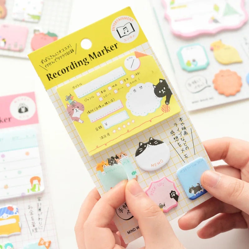Креативный маркер Шиба Блокнот N Times Sticky Notes Escolar Papelaria mind wave школьные закладки