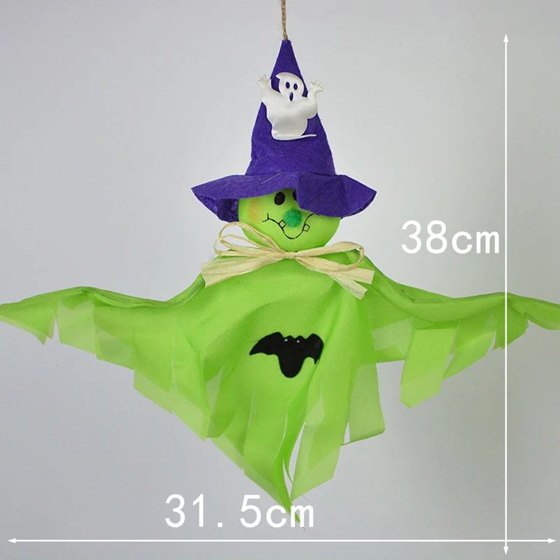 1x Halloween Scary Props Garland Pumpkin Spider Hanging Ghost Paper Party Decor 3 Colors