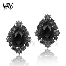 VEYO круглые Кристальные серьги-гвоздики для женщин стильные подвески Горячая Распродажа Модные ювелирные изделия
