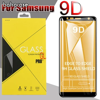 

50pcs 9D Full Cover Tempered Glass For Samsung Galaxy S10 E A90 A80 A70 A60 A50 A40 M30 M20 Screen Protector With Yellow Box
