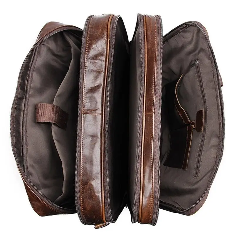 Luufan высшего класса модные мужские сумки из натуральной кожи Бизнес сумки 15 "17 дюймов портфель для путешествий ноутбук Laptop персональный