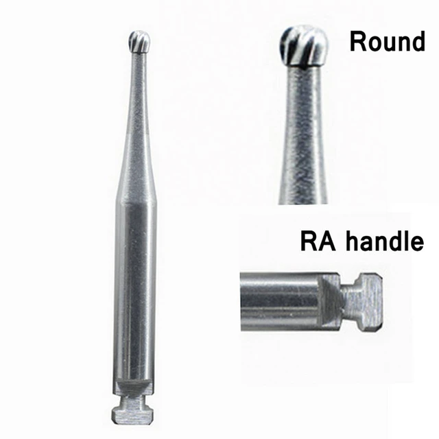 5pcs Dental RA round bur dental Lab Tungsten Steel Carbide Burs RA bur