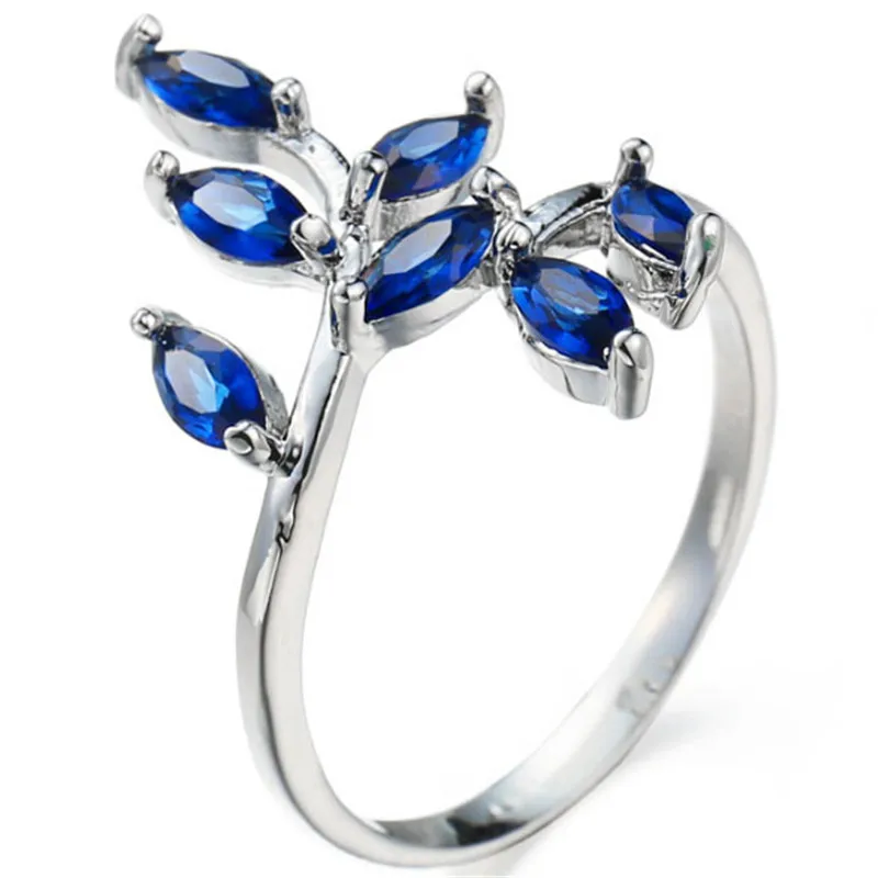 

blue zircon rings wedding ring elegant ring