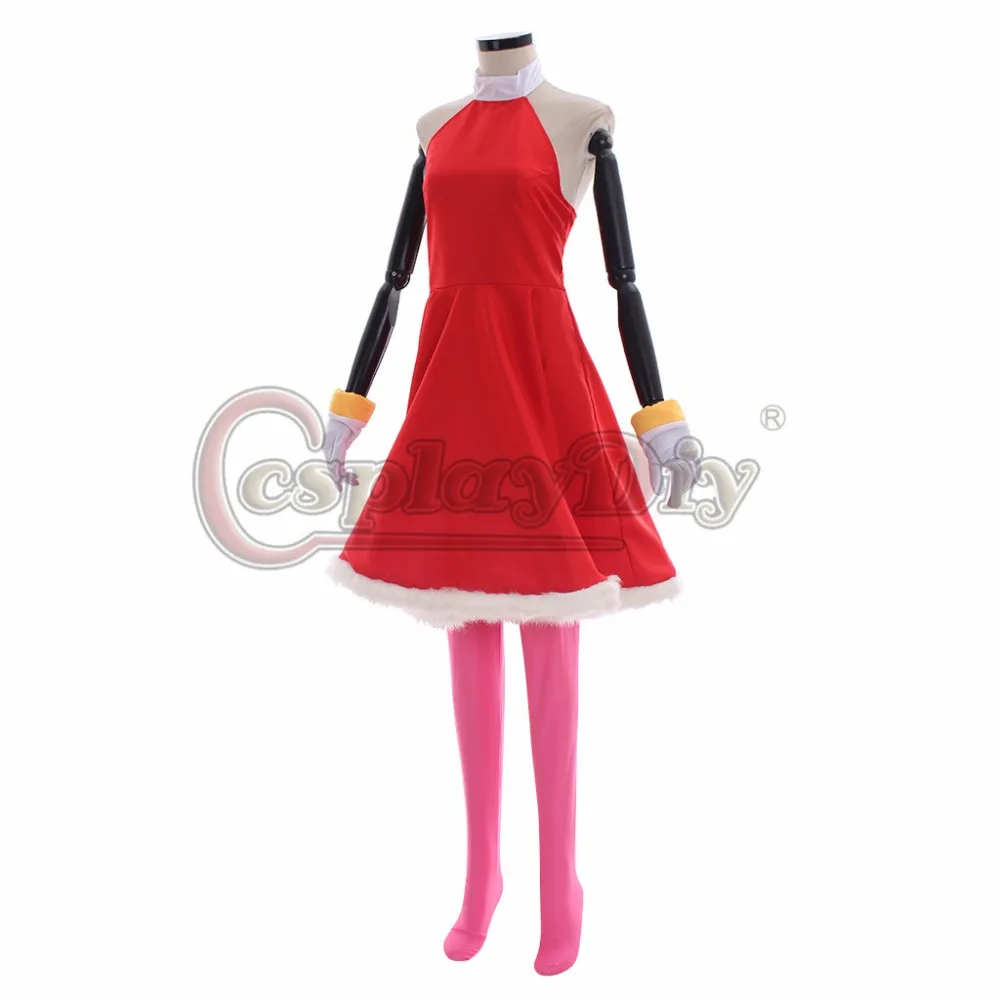 Anime Sonic The Hedgehog Amy Rose Cosplay Pink Dress for Women and Girls Halloween/Carnival Costume with Rosy The Rascal Gloves image 3