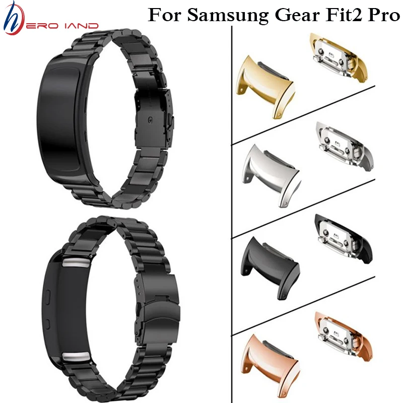 Smart-Accessories-Stainless-Steel-Connector-for-smart-watches-For-Samsung-Gear-Fit2-Pro-Connect-Watch-Band