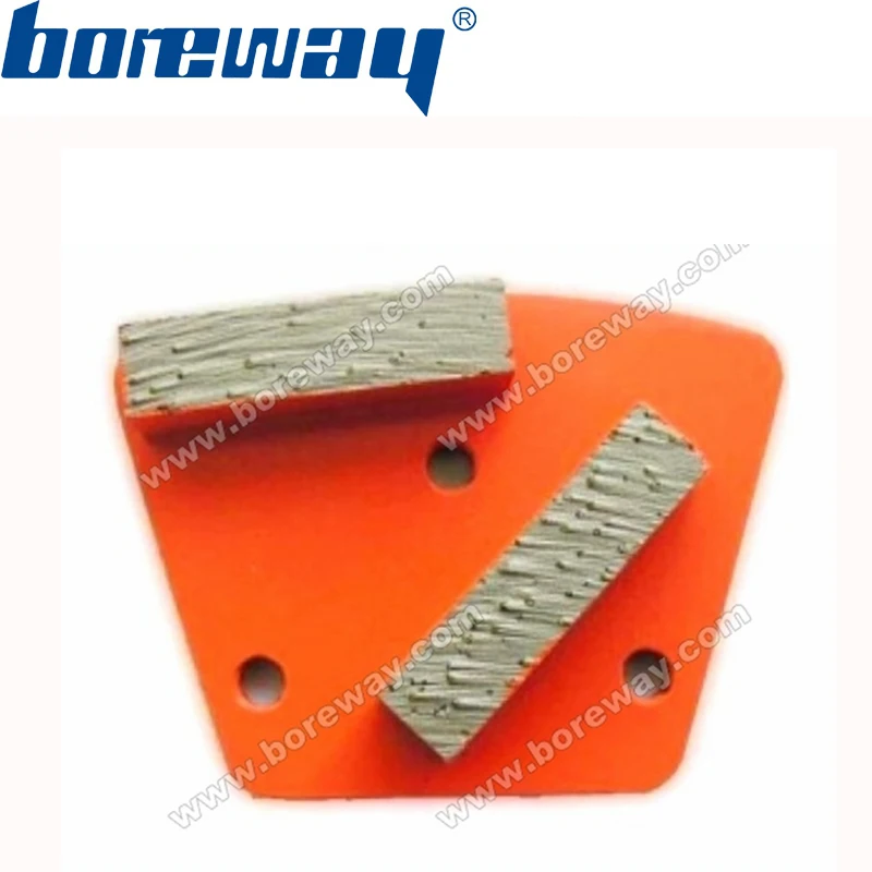 

Supply Diamond Trapezoidal Grinding Pad with 2 Segments 6 Grits 3*D9