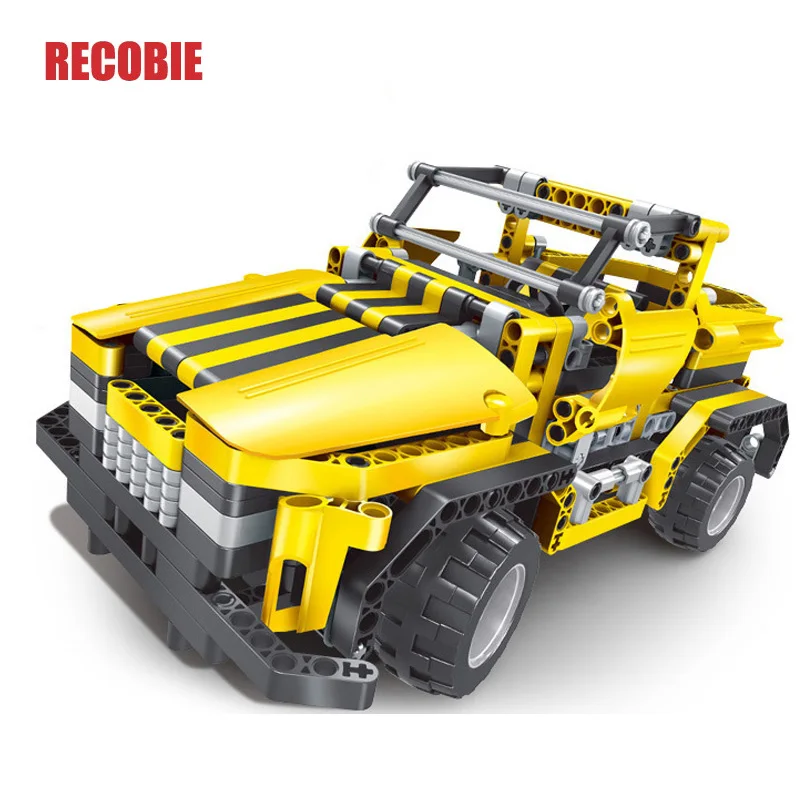 

RECOBIE 423 PCS Technic Series RC Car Model Race car SUV DIY Building Blocks Bricks Set Toys For Children qw0032