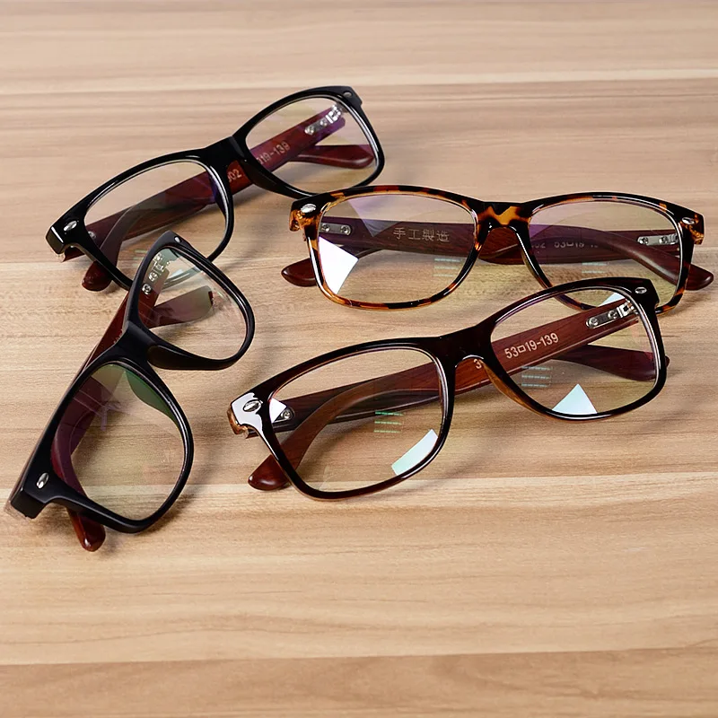 Корейские очки, оправа, прозрачные линзы, оптические оправы, винтажные очки, деревянные бамбуковые коричневые леопардовые оправа для очков, женские и мужские