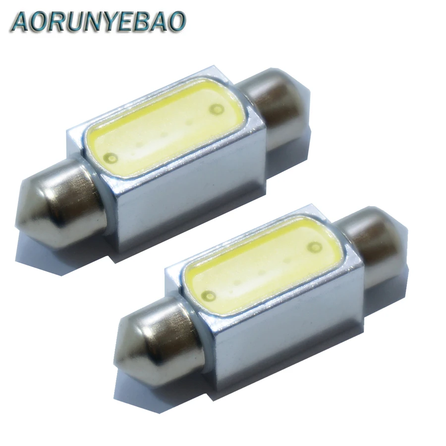 Автомобильные светодиодные лампы AORUNYEBAO высокой мощности C5w festoon 1 5 Вт 31 мм 39 41 cob 12
