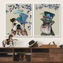 Картина по номерам художественная краска по номеру цифровая картина декоративная картина-раскраска абстрактная собака джентльмен сам роспись пай