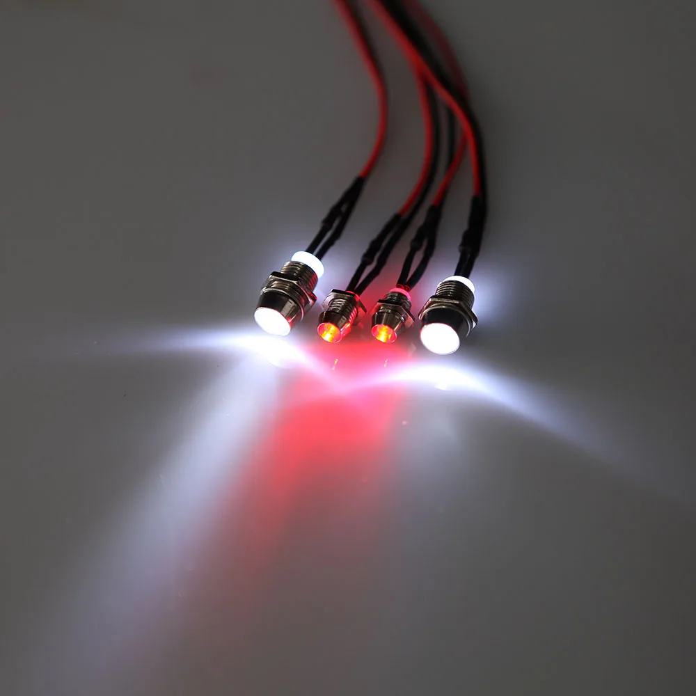 2 Sets 1 10 1 8 Upgrade Parts 4 LED Light Set Headlight Taillight for HSP
