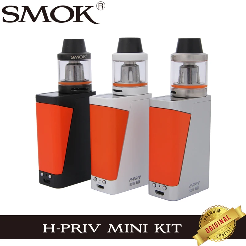 

Original E Cigarette Smok H-Priv Mini Kit with 3.5ml Brit Tank TC 50W H-Priv Mini Box Mod 1650mah Battery Vape V8 Baby-Q2 Coil